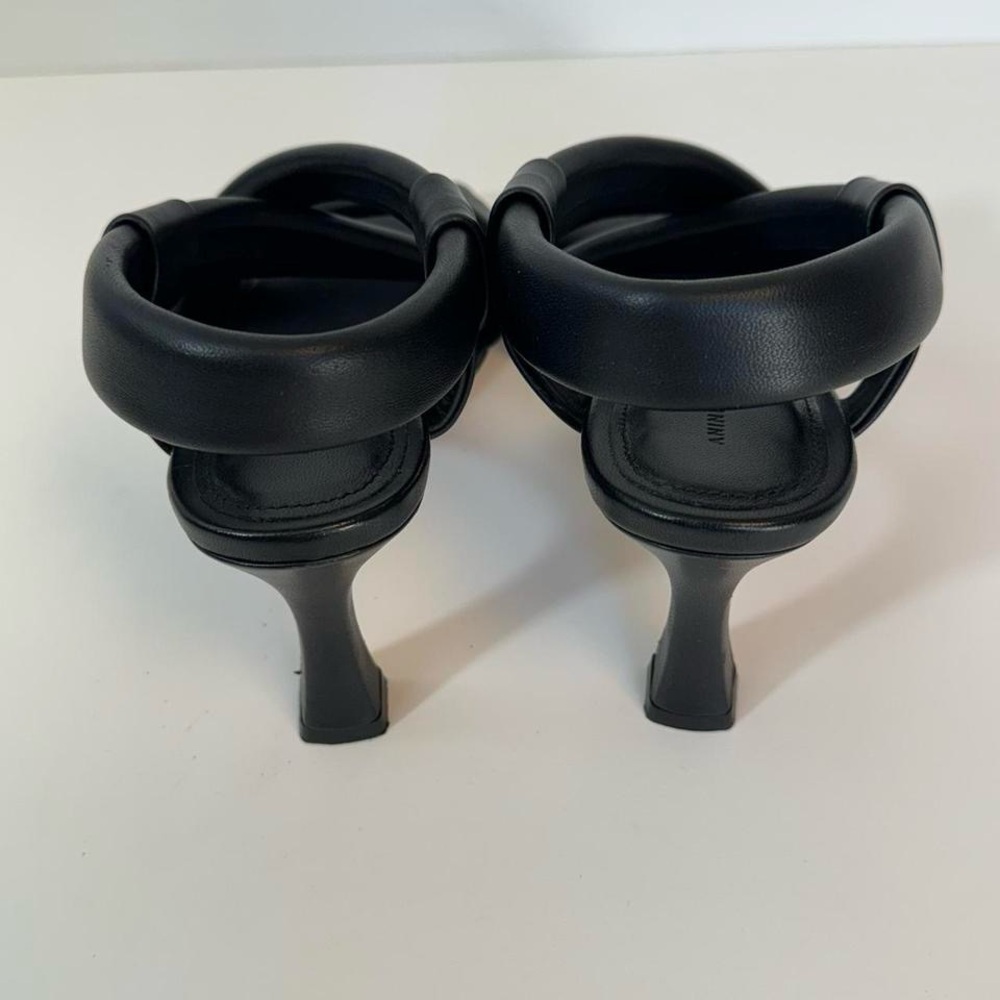 Anine Bing Black Leather Strappy Sandals Size 36 - Picture 4 of 7